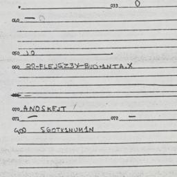 Eastern questionnaire, answ...
