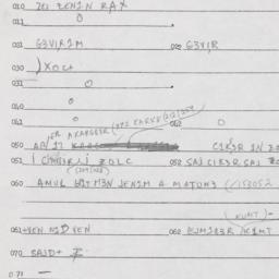 Eastern questionnaire, answ...