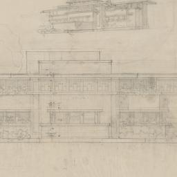 Exterior elevations, sketch...