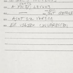 Eastern questionnaire, answ...
