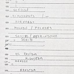 Eastern questionnaire, answ...