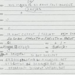 Eastern questionnaire, answ...