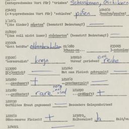 Western questionnaire, answ...
