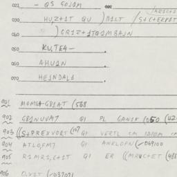 Eastern questionnaire, answ...