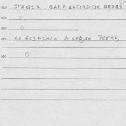 Eastern questionnaire, answ...