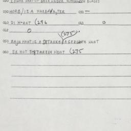 Eastern questionnaire, answ...