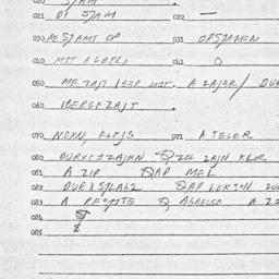 Eastern questionnaire, answ...