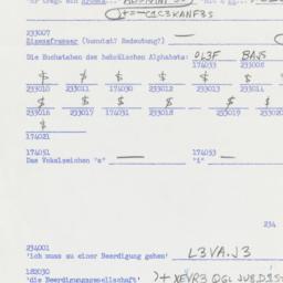 Western questionnaire, answ...