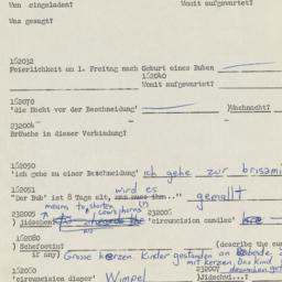 Western questionnaire, answ...