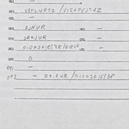 Eastern questionnaire, answ...