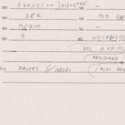 Eastern questionnaire, answ...