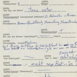 Western questionnaire, answ...