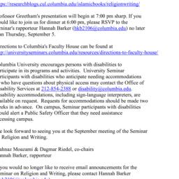 Announcements, 2013-09-10. ...