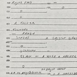 Eastern questionnaire, answ...