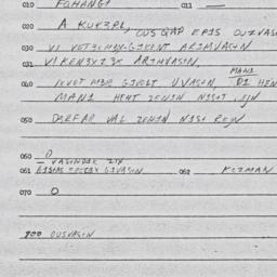 Eastern questionnaire, answ...