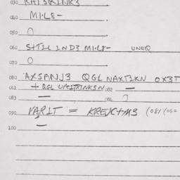 Eastern questionnaire, answ...