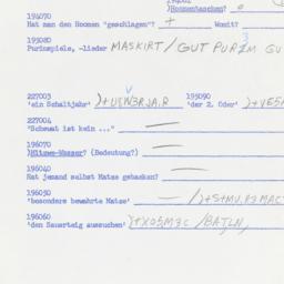 Western questionnaire, answ...