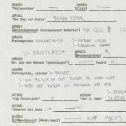 Western questionnaire, answ...