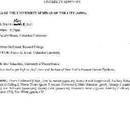 Minutes, 2003-05-08. The Ci...