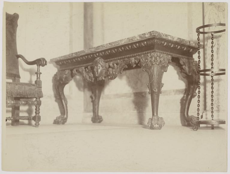 William Collins Whitney residence, marble top table