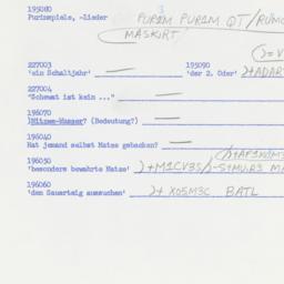Western questionnaire, answ...