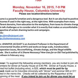 Announcements, 2015-11-16. ...
