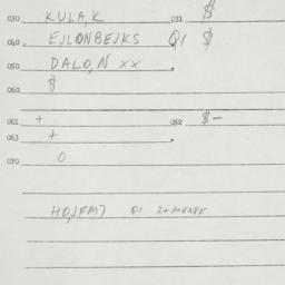 Eastern questionnaire, answ...