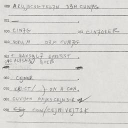 Eastern questionnaire, answ...