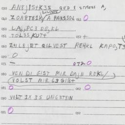 Eastern questionnaire, answ...
