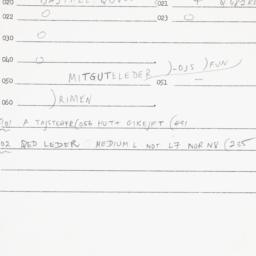 Eastern questionnaire, answ...