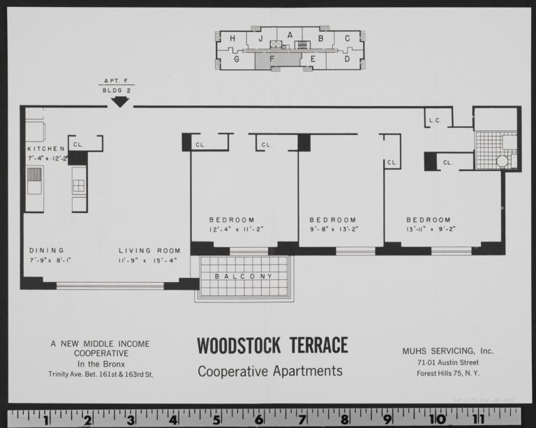 Woodstock Terrace, Trinity Avenue And E. 161 Street, [apartment F