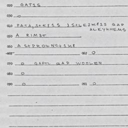 Eastern questionnaire, answ...