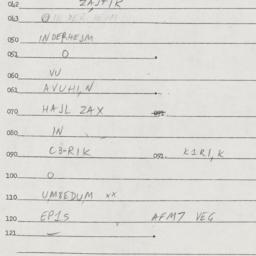 Eastern questionnaire, answ...