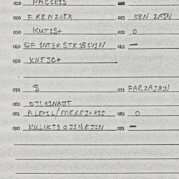 Eastern questionnaire, answ...