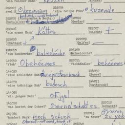 Western questionnaire, answ...