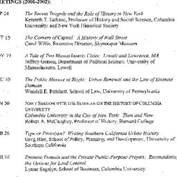Schedules, City, seminar 45...