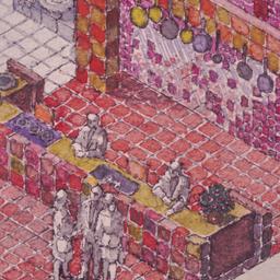 Interior perspective drawin...