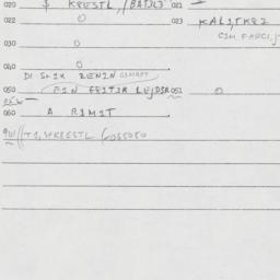 Eastern questionnaire, answ...