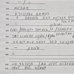 Eastern questionnaire, answ...