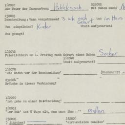 Western questionnaire, answ...