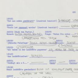 Western questionnaire, answ...