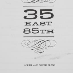 35 E. 85 Street, [plan Of S...