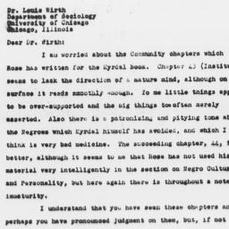 Letter from Frederick P. Ke...