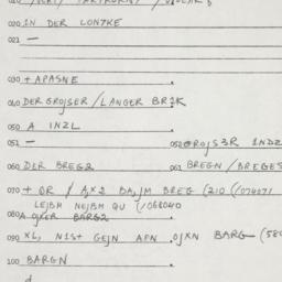 Eastern questionnaire, answ...