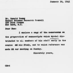 Letter from Charles Dollard...