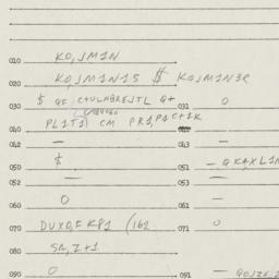 Eastern questionnaire, answ...