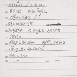 Eastern questionnaire, answ...