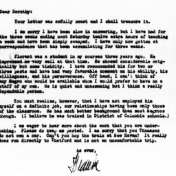 Letter from Frank A. Ross t...