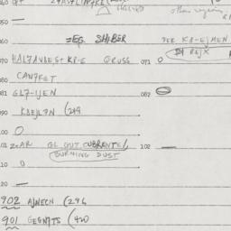 Eastern questionnaire, answ...
