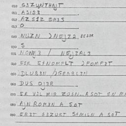 Eastern questionnaire, answ...